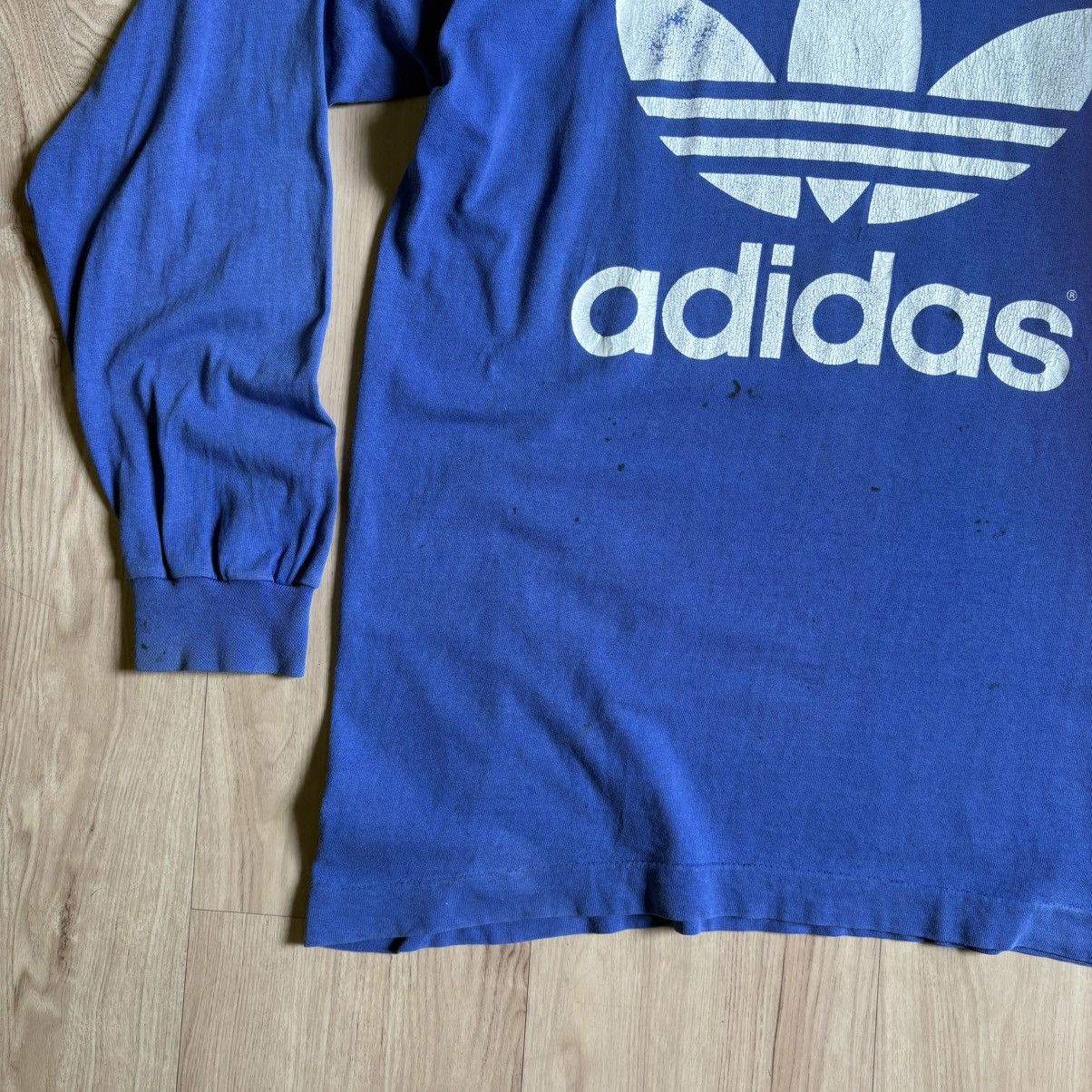 Adidas × Vintage Distressed/Thrashed Adidas Longsleeve Mirror Size US L / EU 52-54 / 3 - 2 Thumbnail