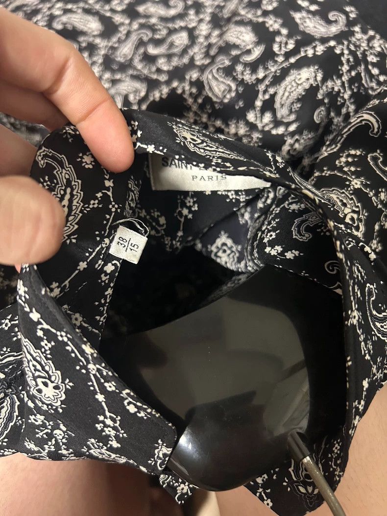 Yves Saint Laurent saint Laurent size 38 15SS Cashew Flower Top Shirt 2503-Nex Size US M / EU 48-50 / 2 - 5 Thumbnail