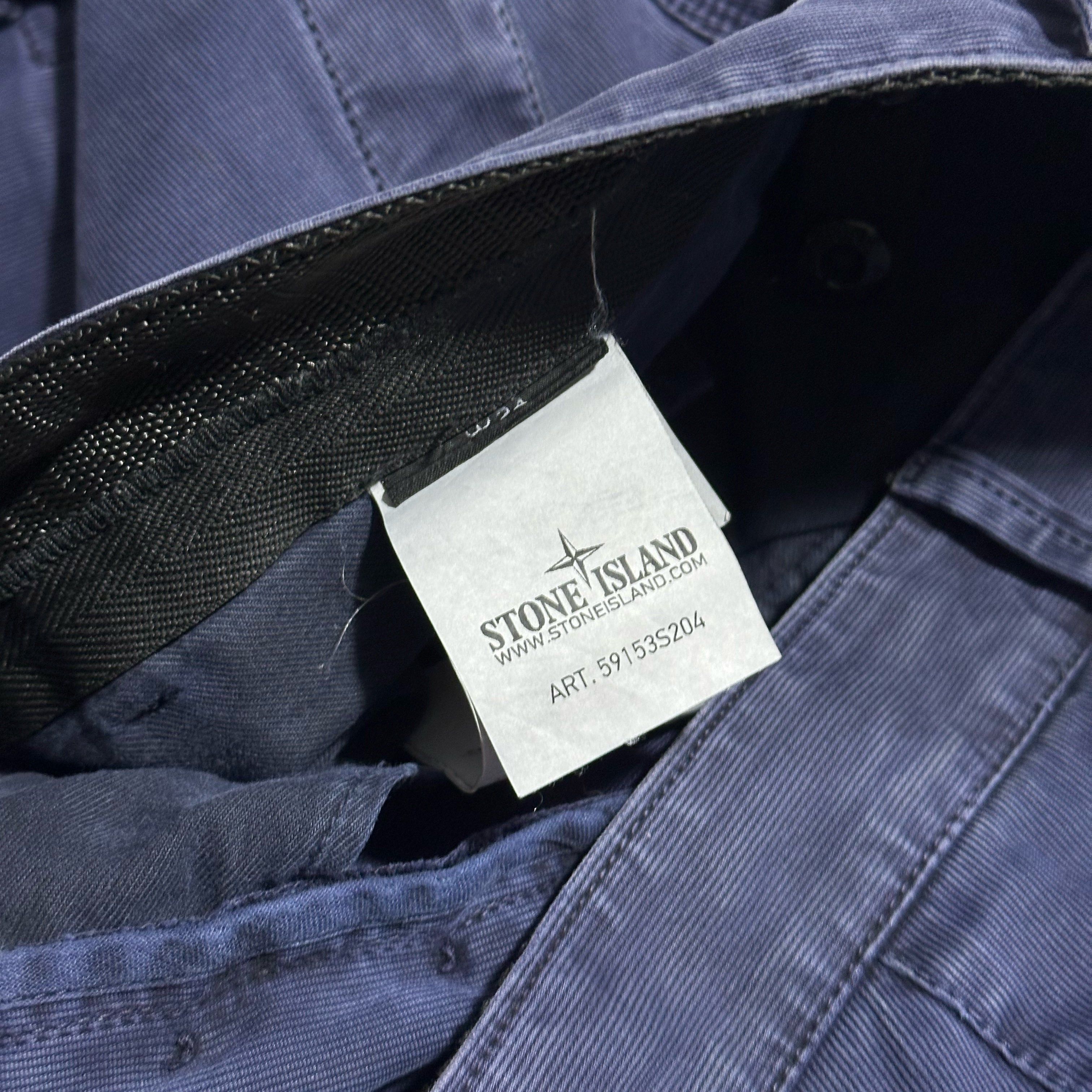 Stone Island Stone Island Slim Fit Canvas Cargo Trousers Size US 34 / EU 50 - 4 Thumbnail