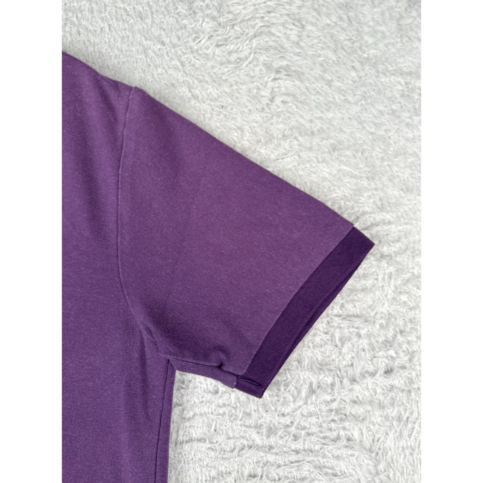 Lacoste VINTAGE Lacoste Men Polo Shirt 3 Short Sleeve Purple 100% Cotton Slim Fit All Seasons Size US S / EU 44-46 / 1 - 2 Thumbnail