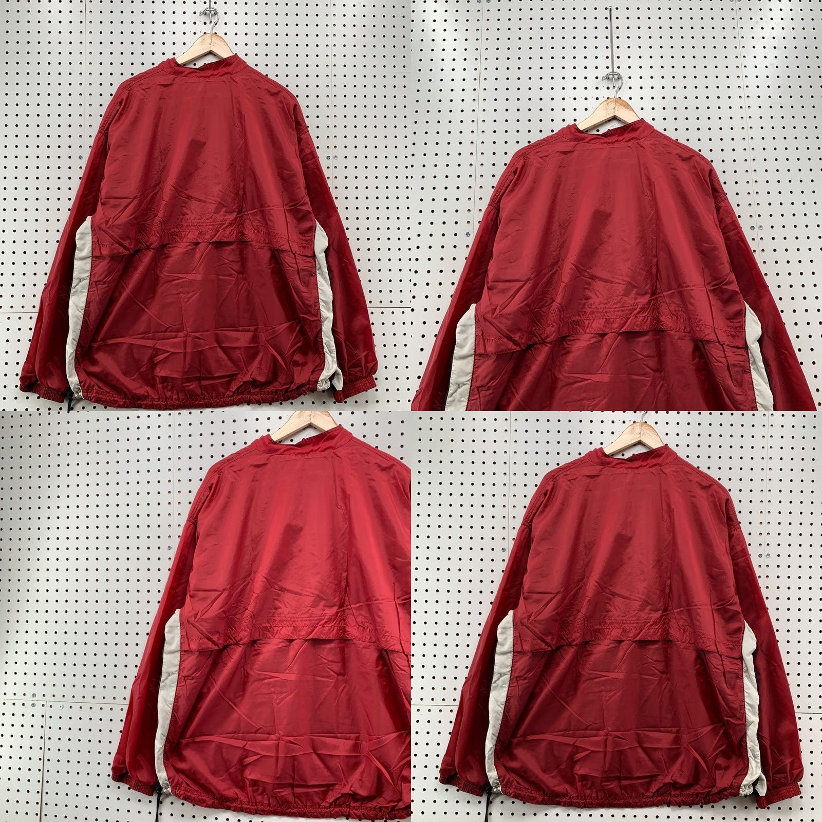 Vintage VINTAGE Bike Hooded Windbreaker Pullover Jacket Red Mens XL Size US XL / EU 56 / 4 - 10 Thumbnail
