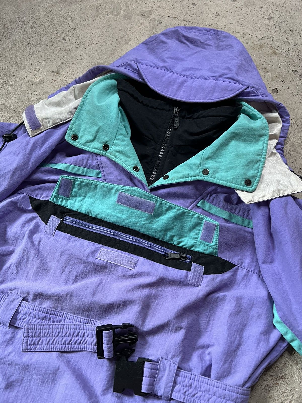 Vintage 90s The North Face vertical gore-tex jacket ski