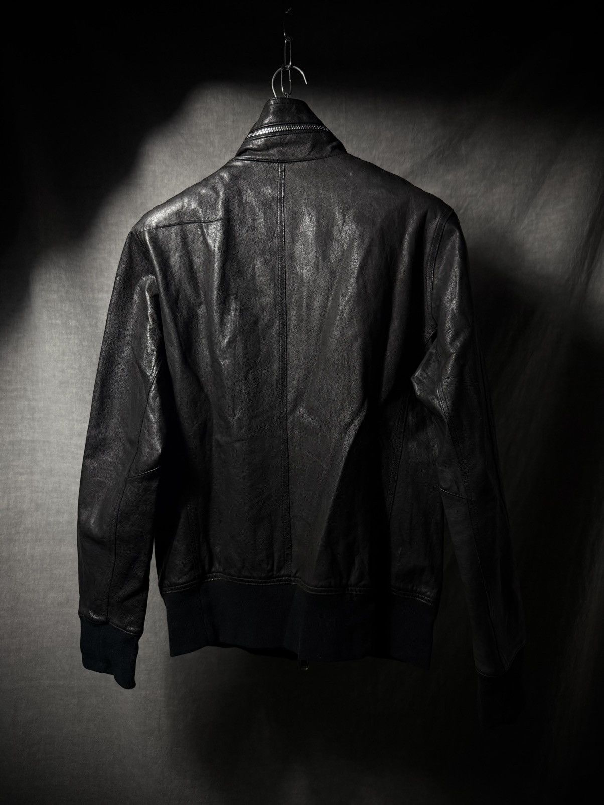 wjk WJK Cow Leather Stand Collar Track Jacket Size US M / EU 48-50 / 2 - 9 Thumbnail