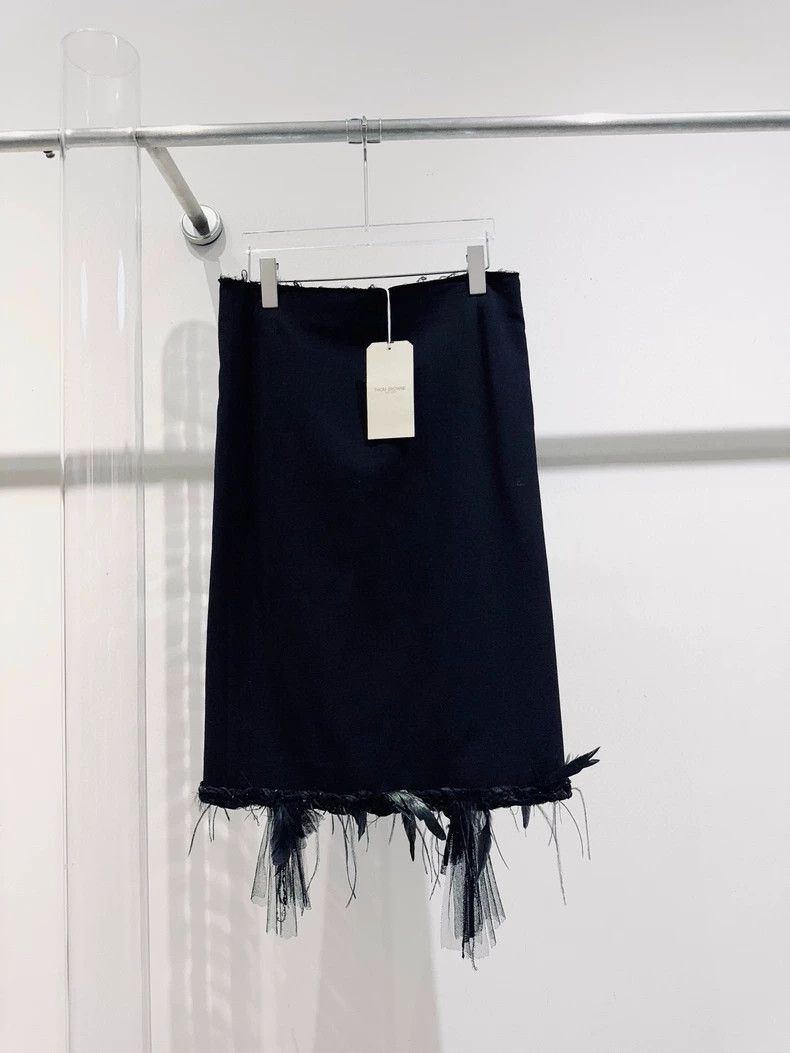 Thom Browne Thom Browne Black feather skirt Size 26" / US 2 / IT 38 - 1 Thumbnail