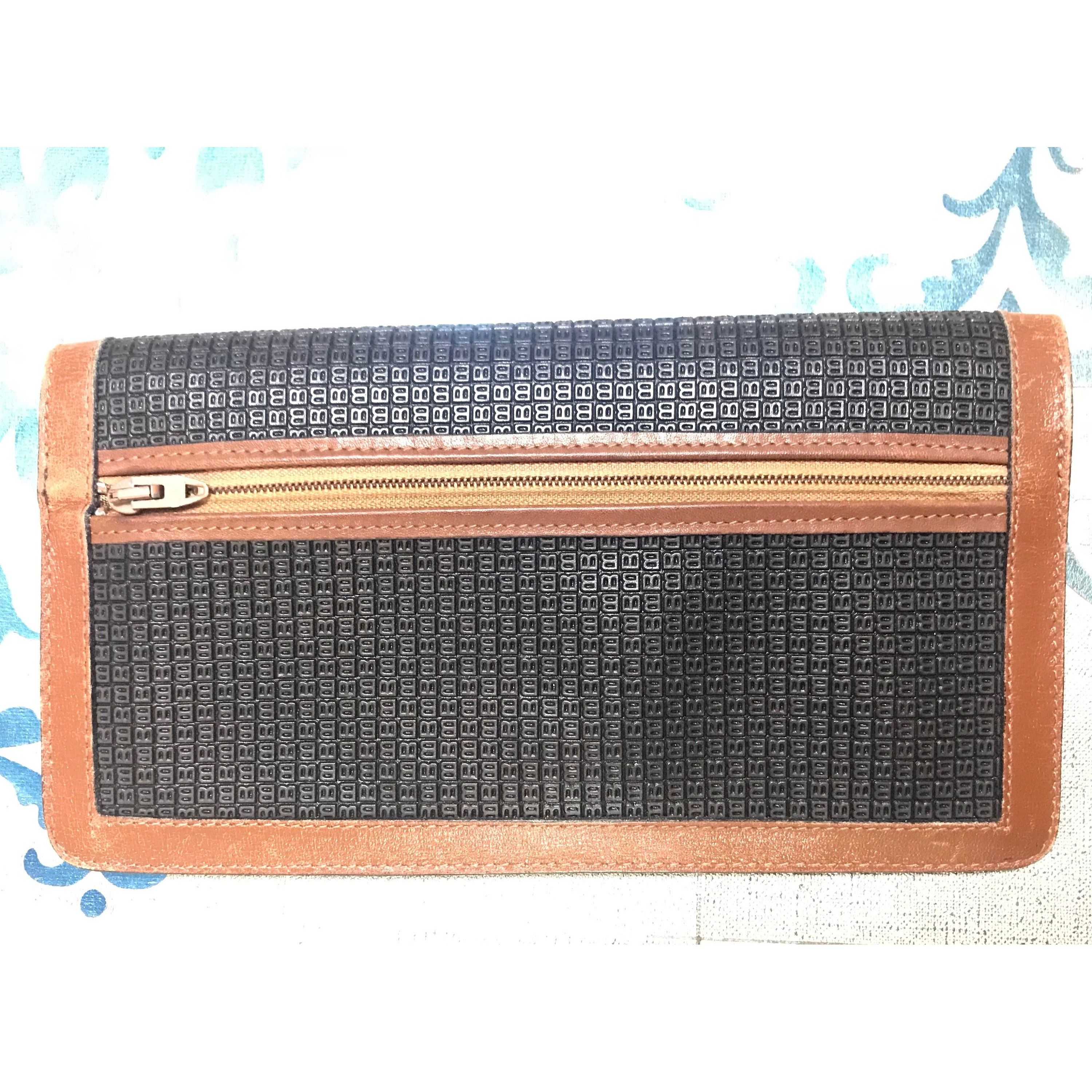 Bally Vintage Bally black and brown wallet with B logo motif. Size ONE SIZE - 3 Thumbnail