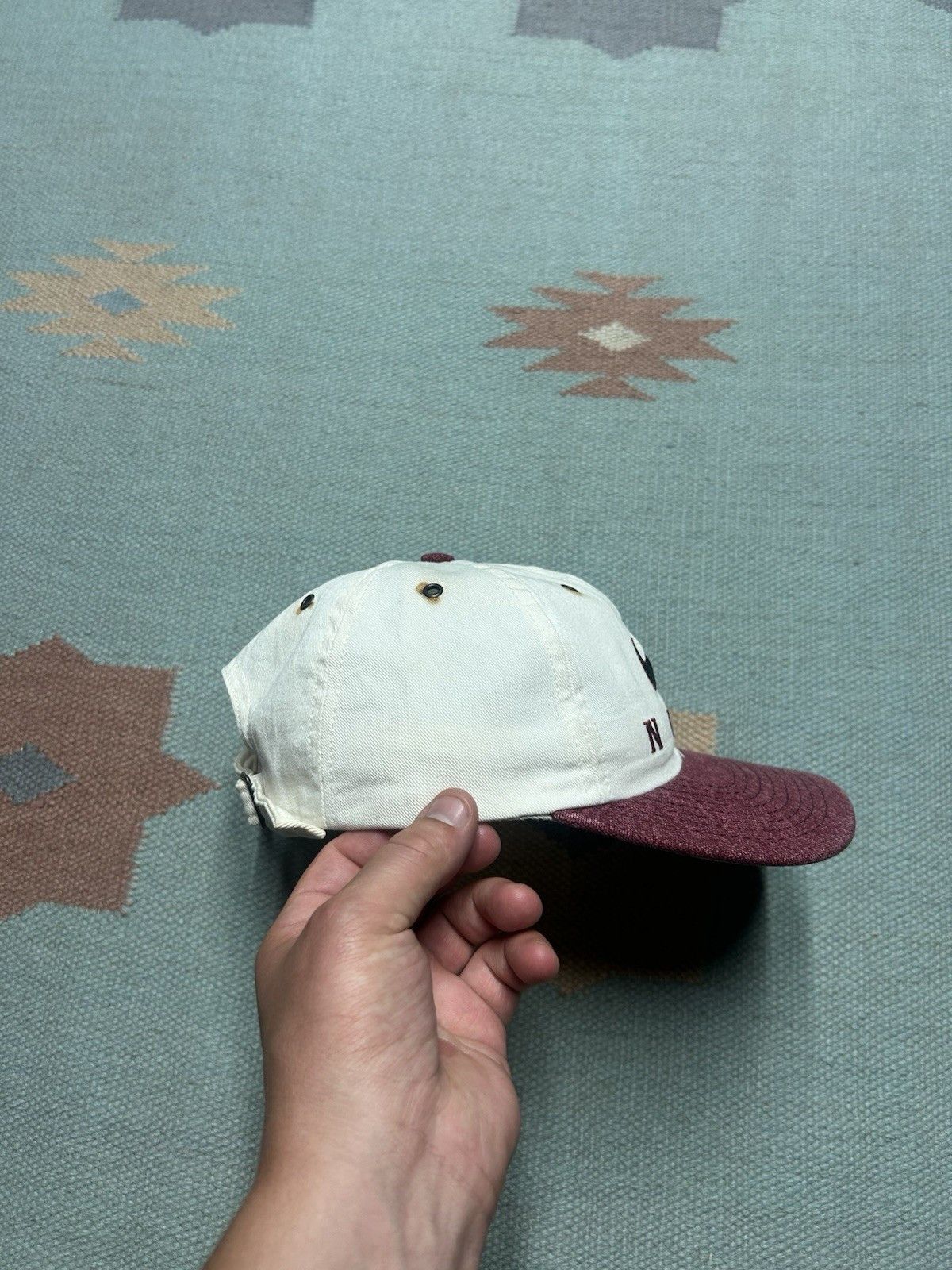 Vintage Vintage Nike hat spell out embroidered swoosh check logo USA Size ONE SIZE - 10 Thumbnail