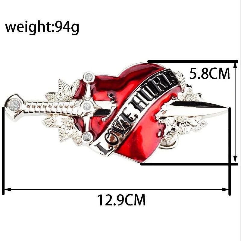Other Silver Color White Belt Love Hunter Belt Punk Rock Gothic Size ONE SIZE - 6 Thumbnail