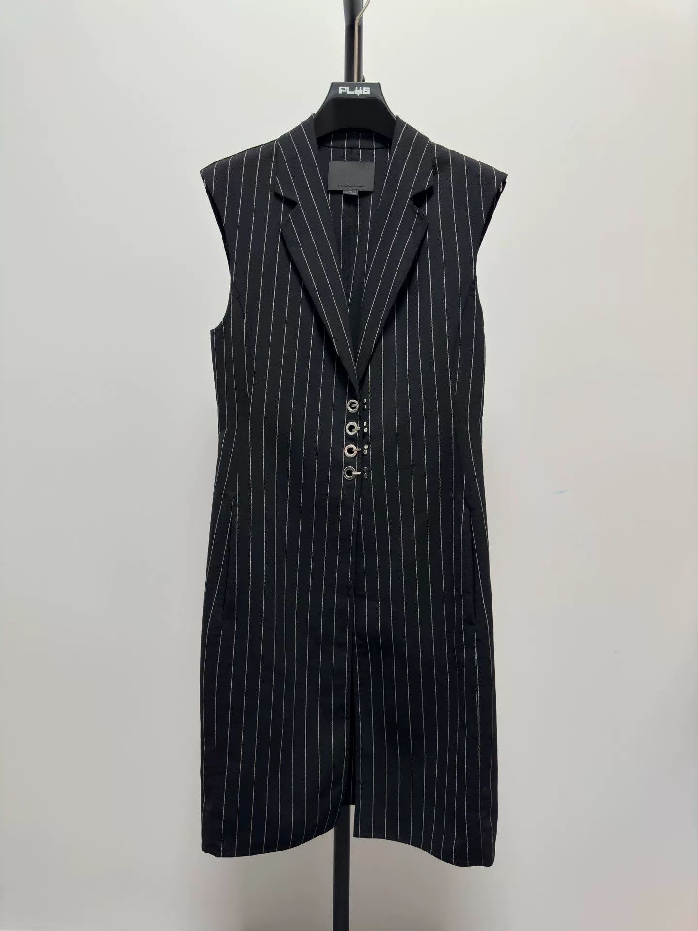 Alexander Wang Alexander Wang Striped Long Vest Size S / US 4 / IT 40 - 1 Thumbnail
