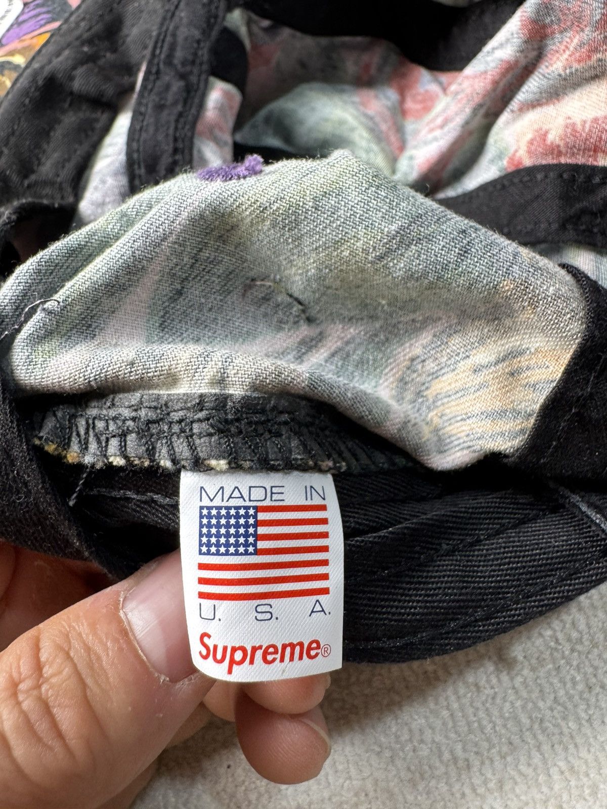Supreme Painted floral camp cap Size ONE SIZE - 4 Thumbnail