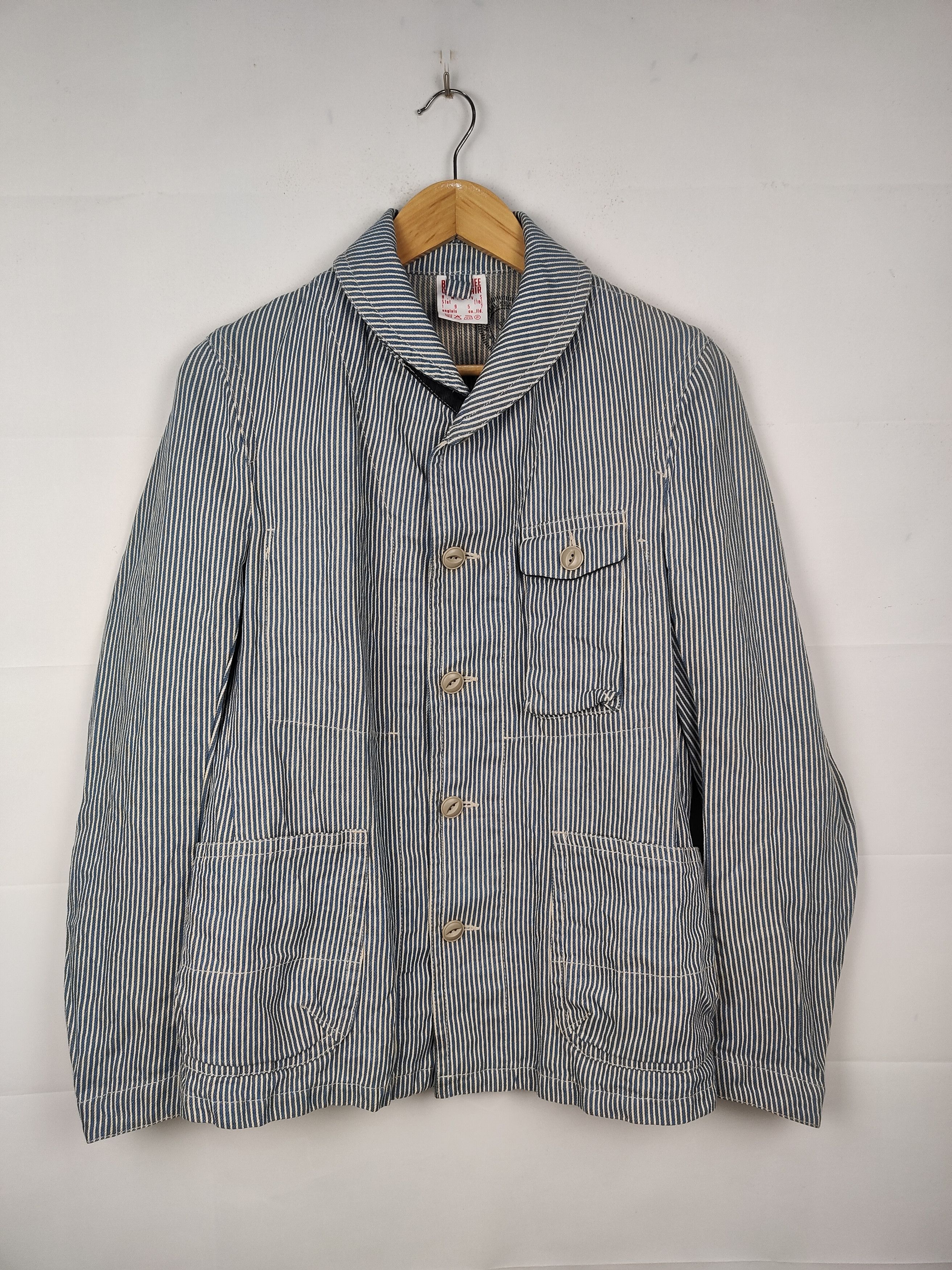 Vintage Hickory Chore Jacket Inspired 1957 French Military workwear Size US M / EU 48-50 / 2 - 1 Thumbnail
