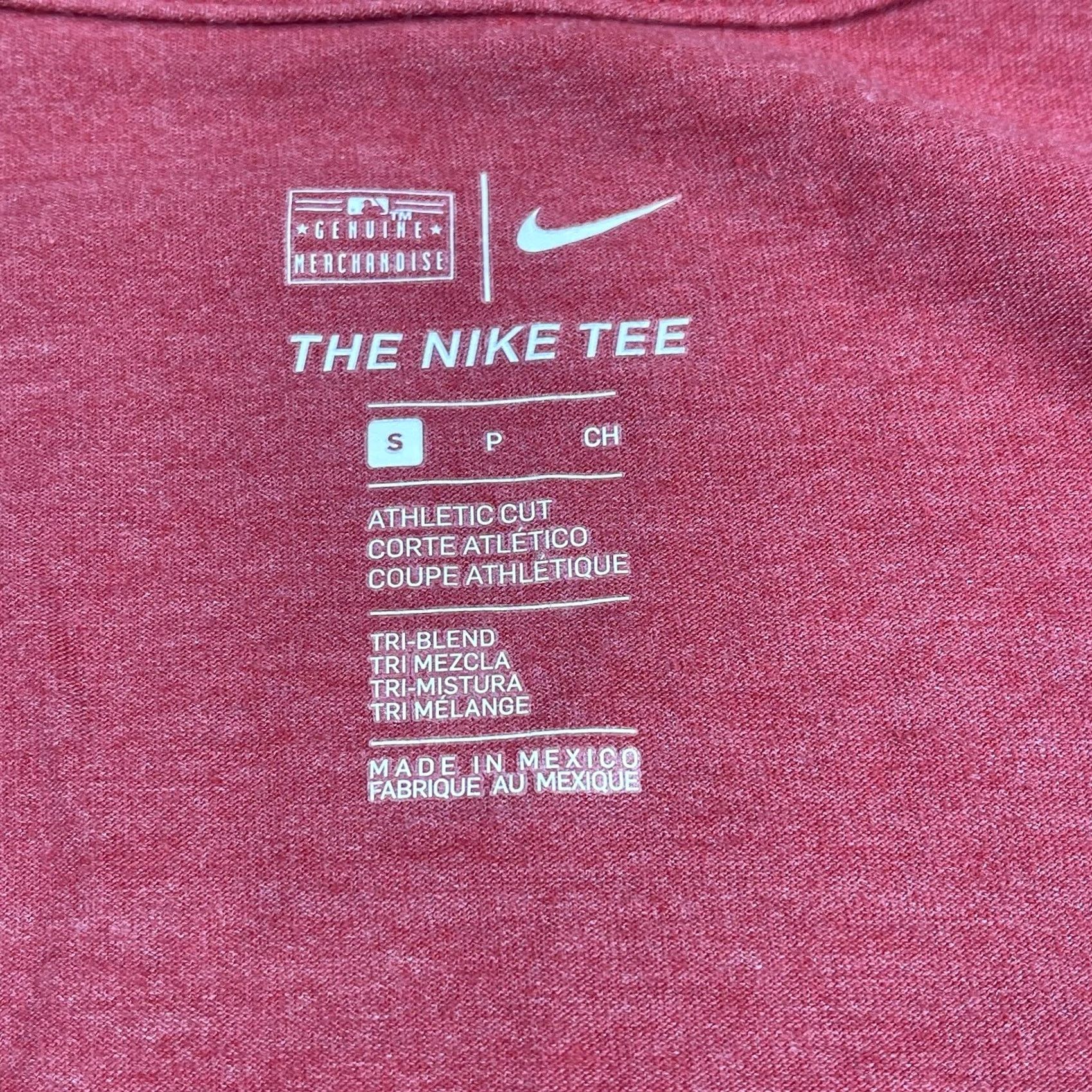 Nike Nike T-Shirt Womens S Small V-Neck Short Sleeve Washington Nationals Baseball Red Size S / US 4 / IT 40 - 7 Thumbnail