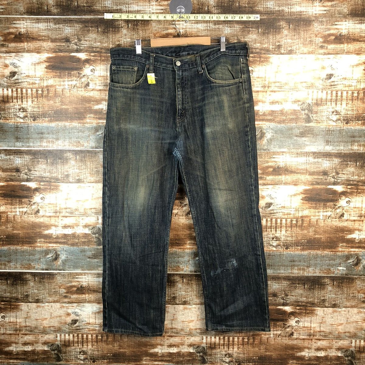 Levi's DLL Levis 533 Blue ripped Denim jeans Pants #C208 Size US 36 / EU 52 - 1 Thumbnail