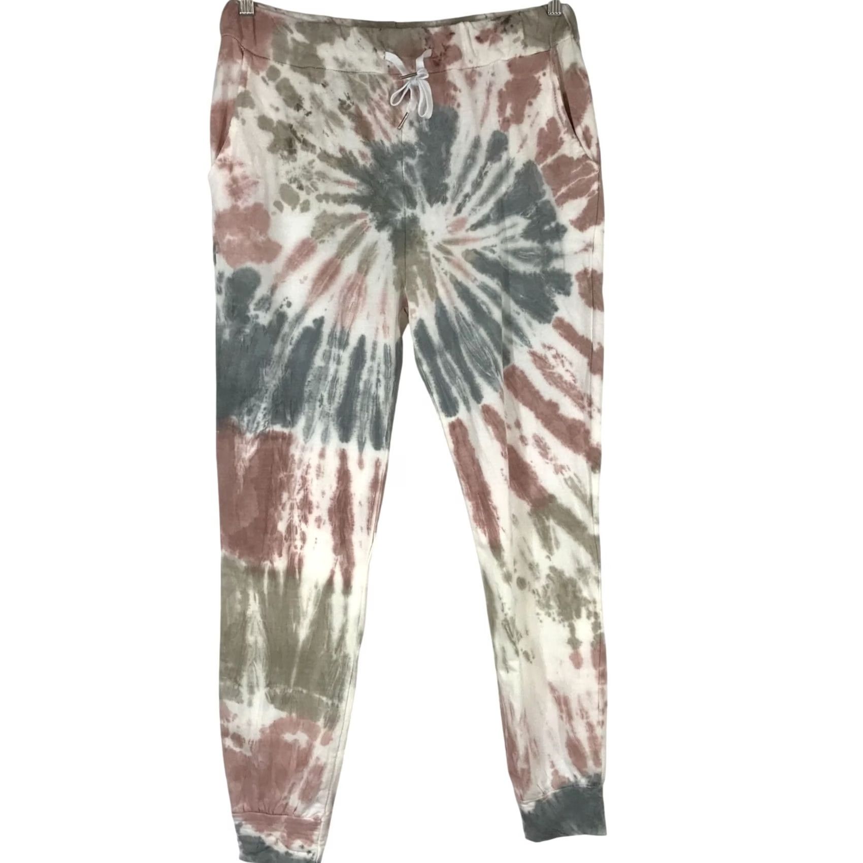 Rusty SENZA TEMPO WOMEN's L PANTS Jogger Tie Dye Rust Green White Mens WomensGirls? Size 36" / US 14 / IT 50 - 2 Thumbnail