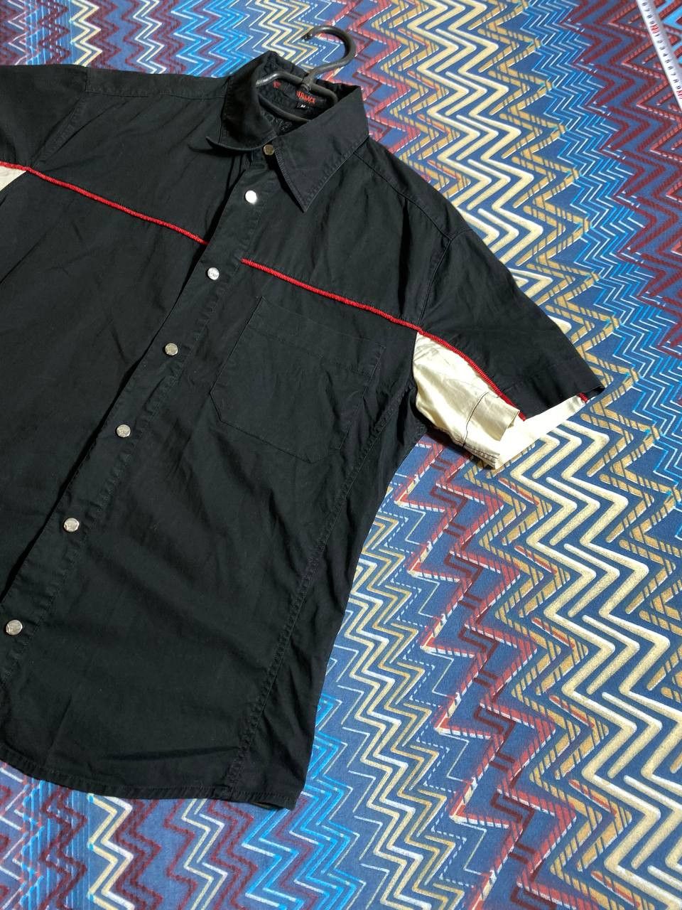 Versace Vintage Y2K shirt Versace black luxury big logo streetwear Size US M / EU 48-50 / 2 - 14 Thumbnail