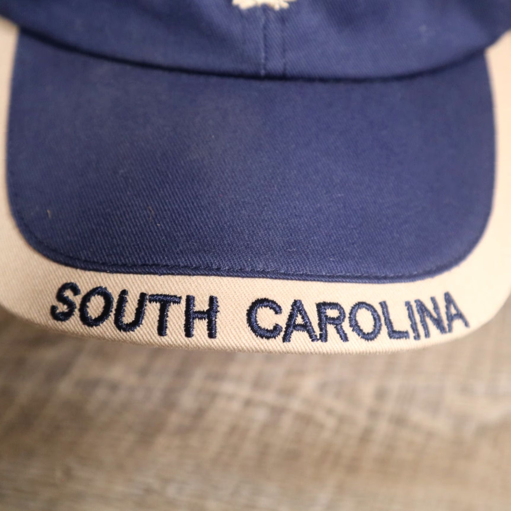 Vintage Trade Winds Hat Ball Cap Unisex Adults Adjustable Pink Adult Size Embroidered Blue South Carolina SC Palmetto Crescent Size ONE SIZE - 3 Thumbnail