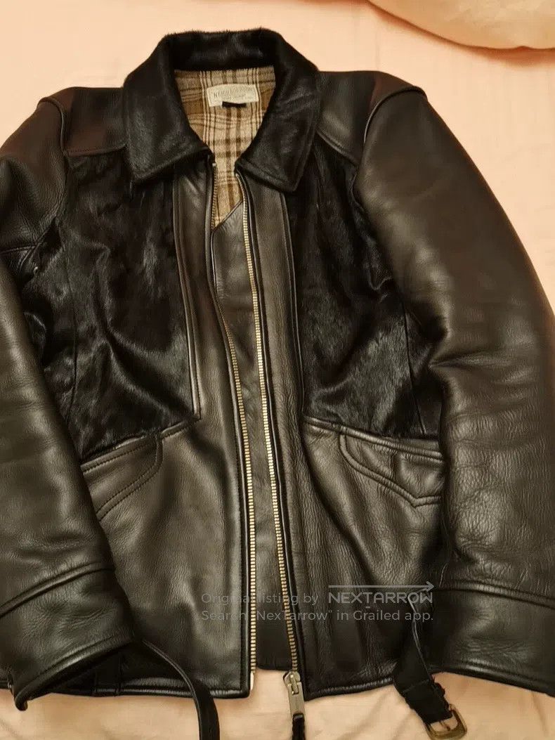 Neighborhood Neighborhood Horsehair Winter Leather Jacket Size US M / EU 48-50 / 2 - 1 Thumbnail