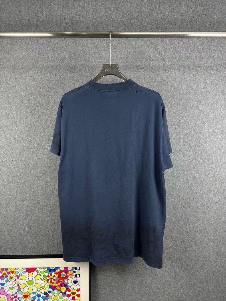 Balenciaga Balenciaga 3 B Clay Dye Destroy Old Short Sleeve 2501-Nexta Size US S / EU 44-46 / 1 - 2 Thumbnail