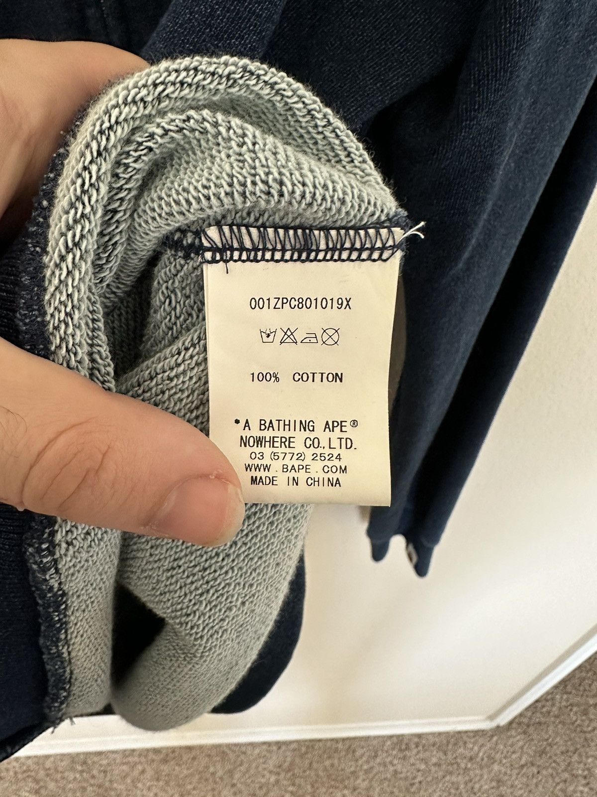 Bape Indigo Full Zip Hoodie Size US XL / EU 56 / 4 - 11 Thumbnail