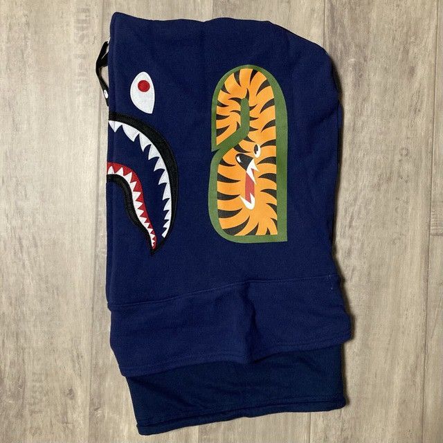 Bape BAPE SHARK FACE MASK Neck Warmer Blue Camo a bathing ape Size ONE SIZE - 4 Thumbnail