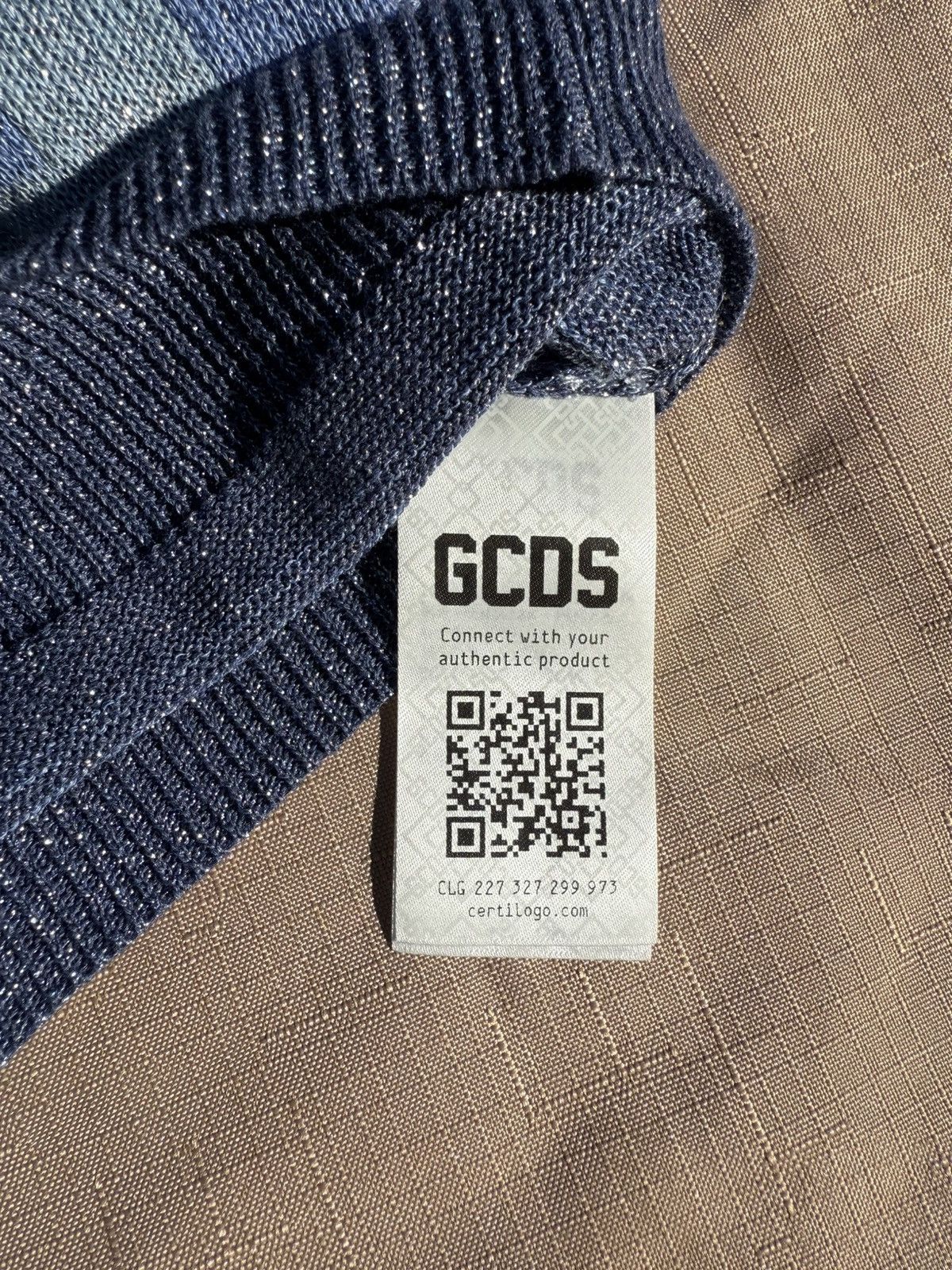 GCDS GCDS Lurex Degrade Logo Cropped Sweater Size S / US 4 / IT 40 - 9 Thumbnail