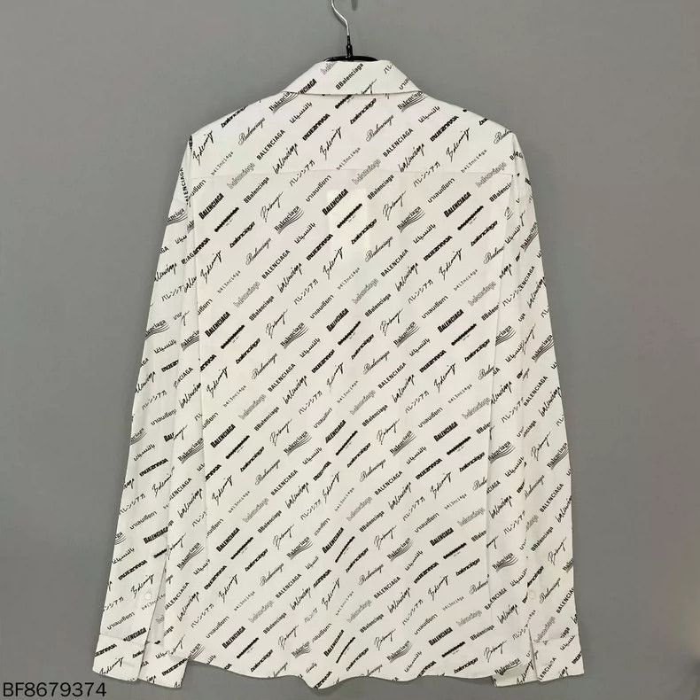 Balenciaga Balenciaga size 37 Multi-Element Logo Long Sleeve Shirt Size US XS / EU 42 / 0 - 2 Thumbnail