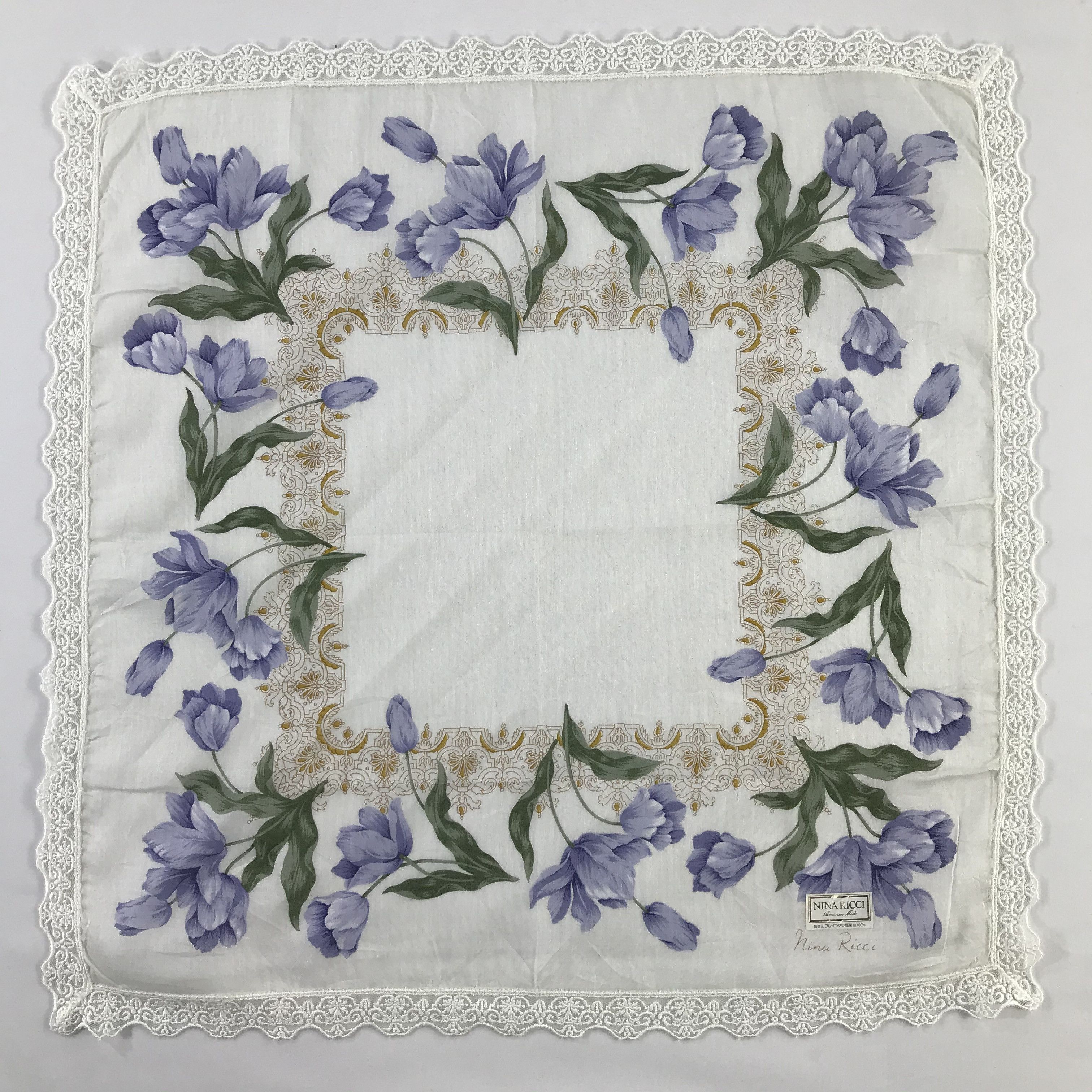 Nina Ricci × Vintage Nina Ricci Bandana / Handkerchief / Neckerchief - S952 Size ONE SIZE - 1 Thumbnail