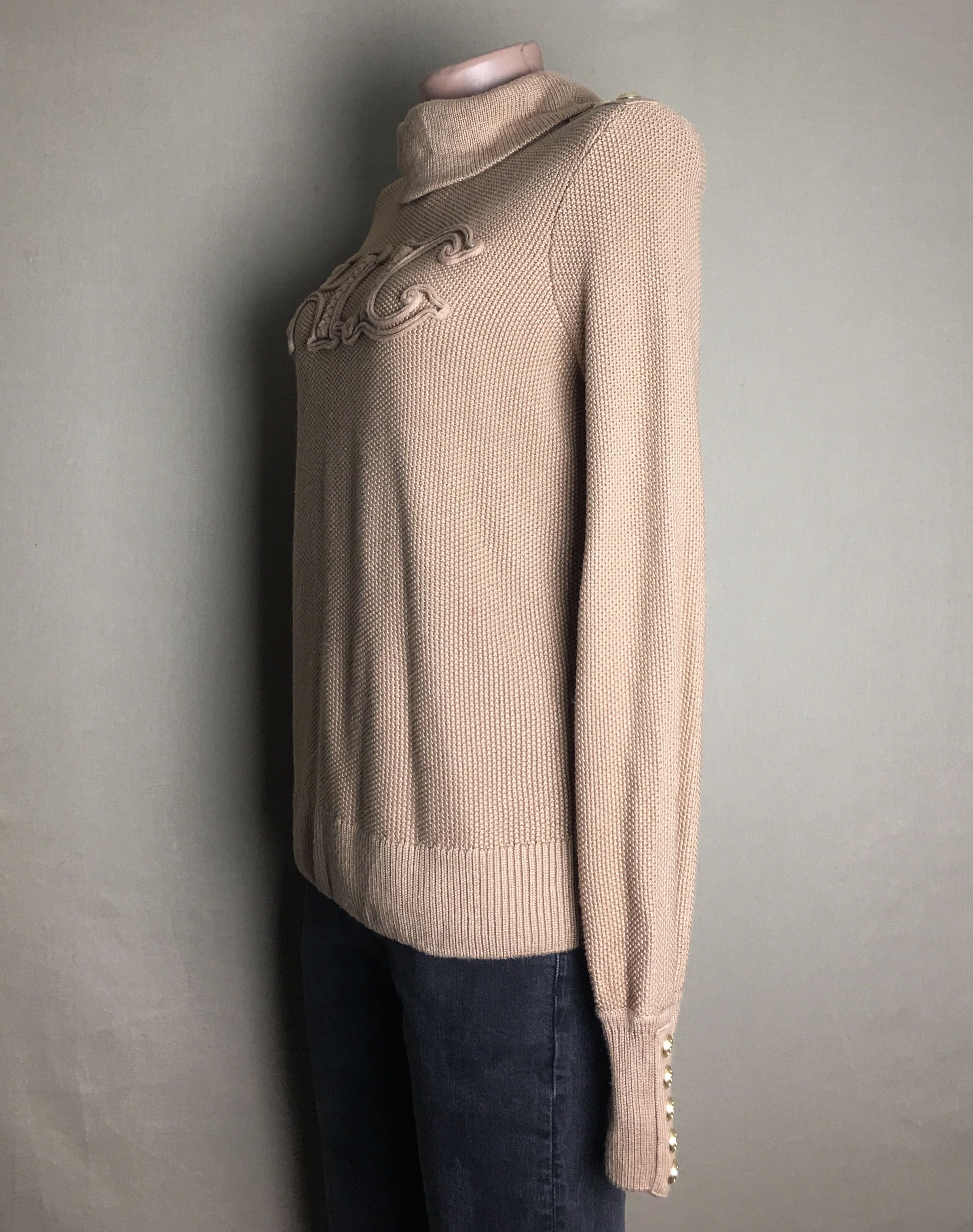 Cooper Holland Cooper Daisy Roll Neck Knit Camel Sweater Size S / US 4 / IT 40 - 6 Thumbnail