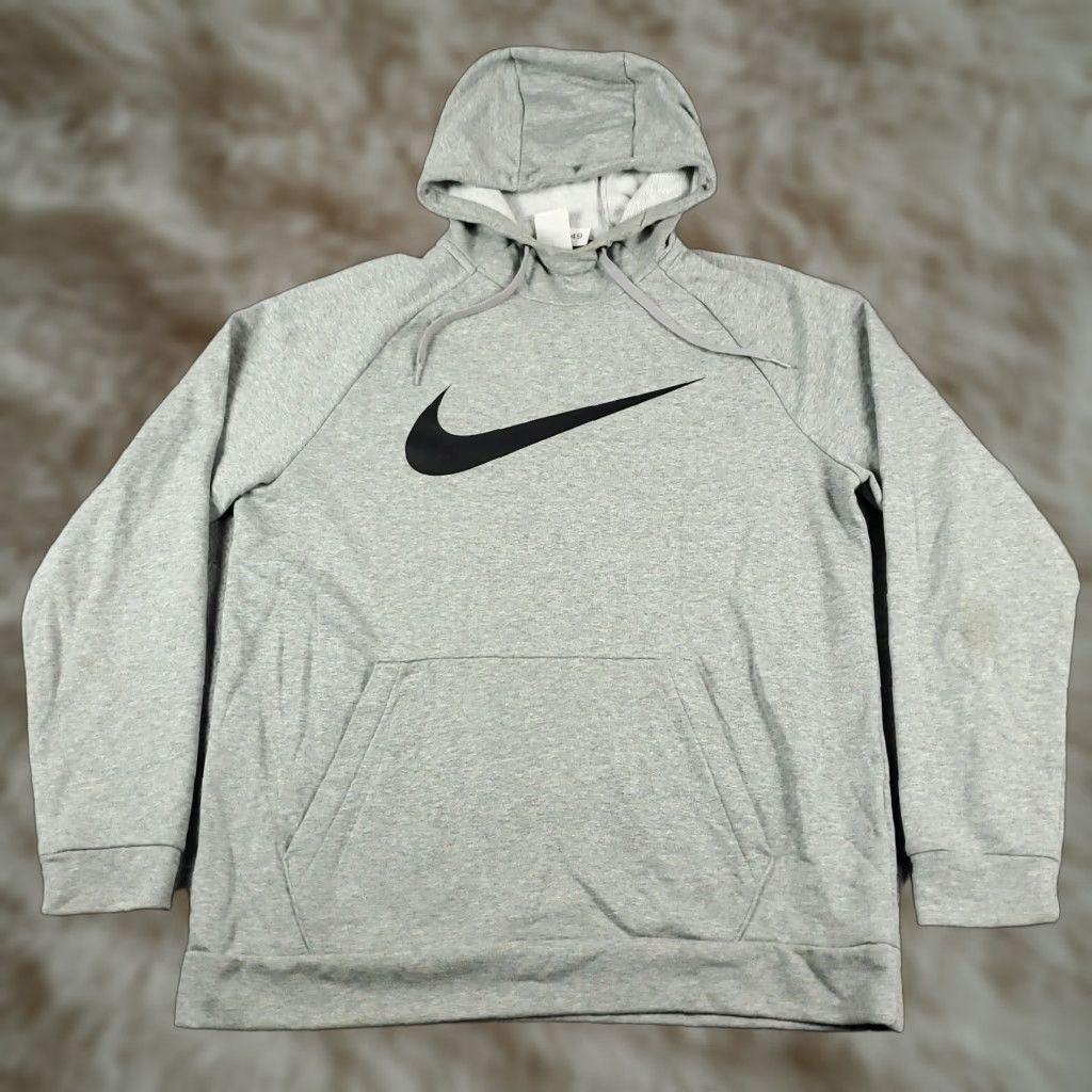 Nike Nike Sweater Mens Size Medium Gray Swoosh Hoodie Pullover Sweatshirt * Size US M / EU 48-50 / 2 - 1 Thumbnail