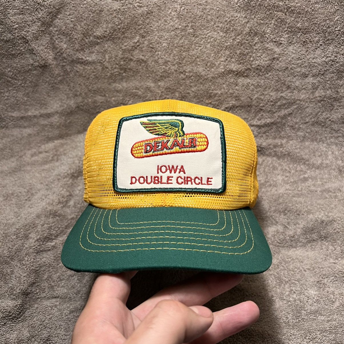 Vintage Vintage Dekalb Corn Full Mesh Trucker Hat Snapback 70s USA Size ONE SIZE - 2 Thumbnail