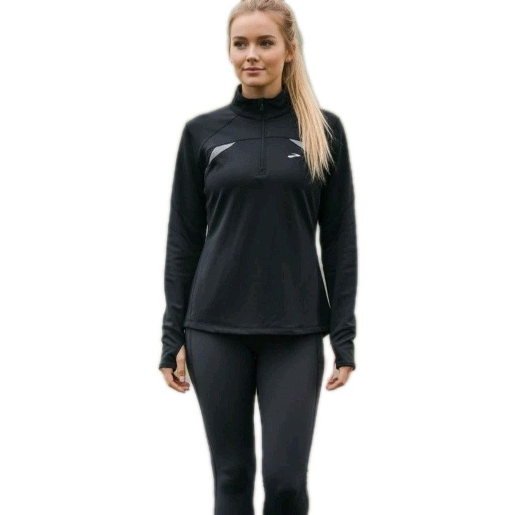Brooks Brooks Performance Quarter-Zip Women's Large Running Jacket Size L / US 10 / IT 46 - 1 Thumbnail