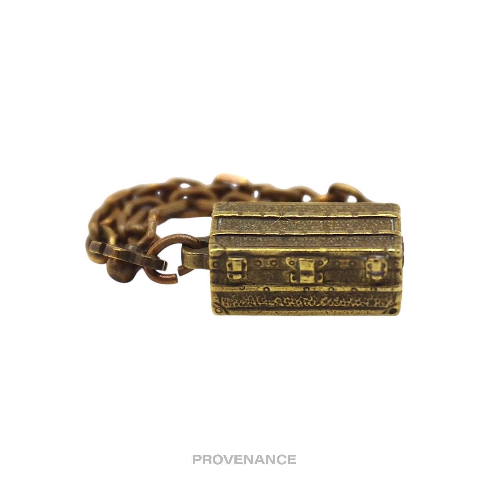 Louis Vuitton 🔴 Louis Vuitton Trunk Keychain Charm - Solid Aged Brass Size ONE SIZE - 1 Thumbnail