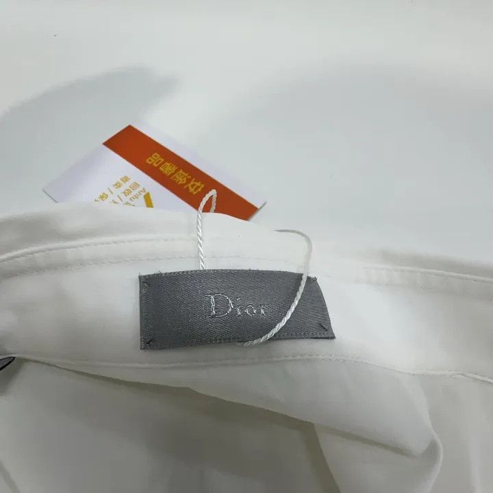Dior Dior White Long Sleeve Button-Up Shirt 0079-2507 Size S / US 4 / IT 40 - 4 Thumbnail