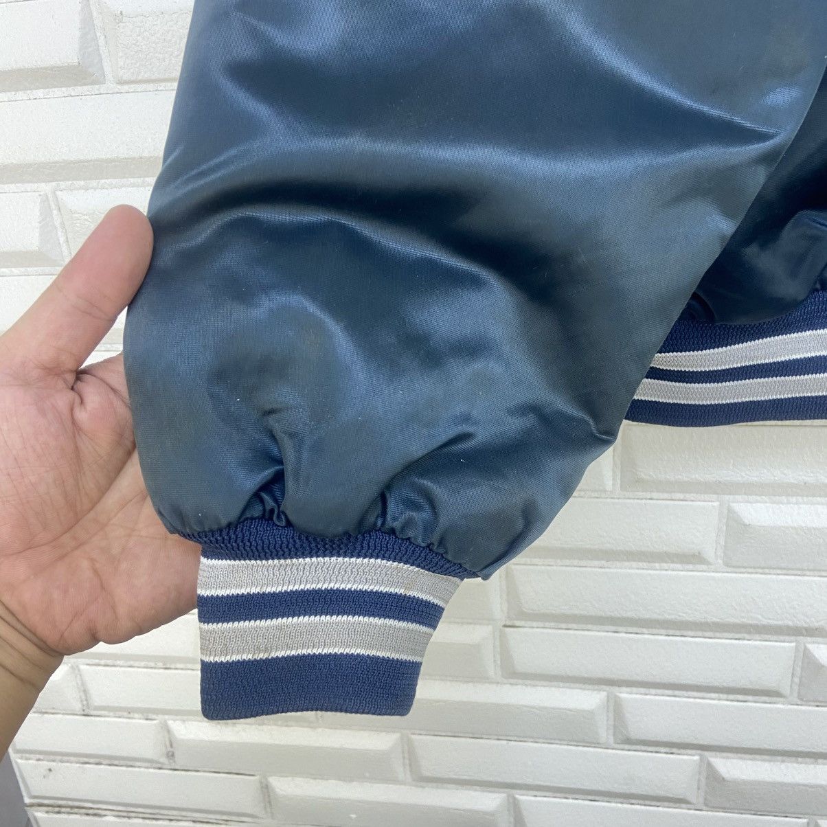 NFL Vintage NFL Cowboys by Chalk Line Big Logo Jacket Size US XL / EU 56 / 4 - 16 Thumbnail