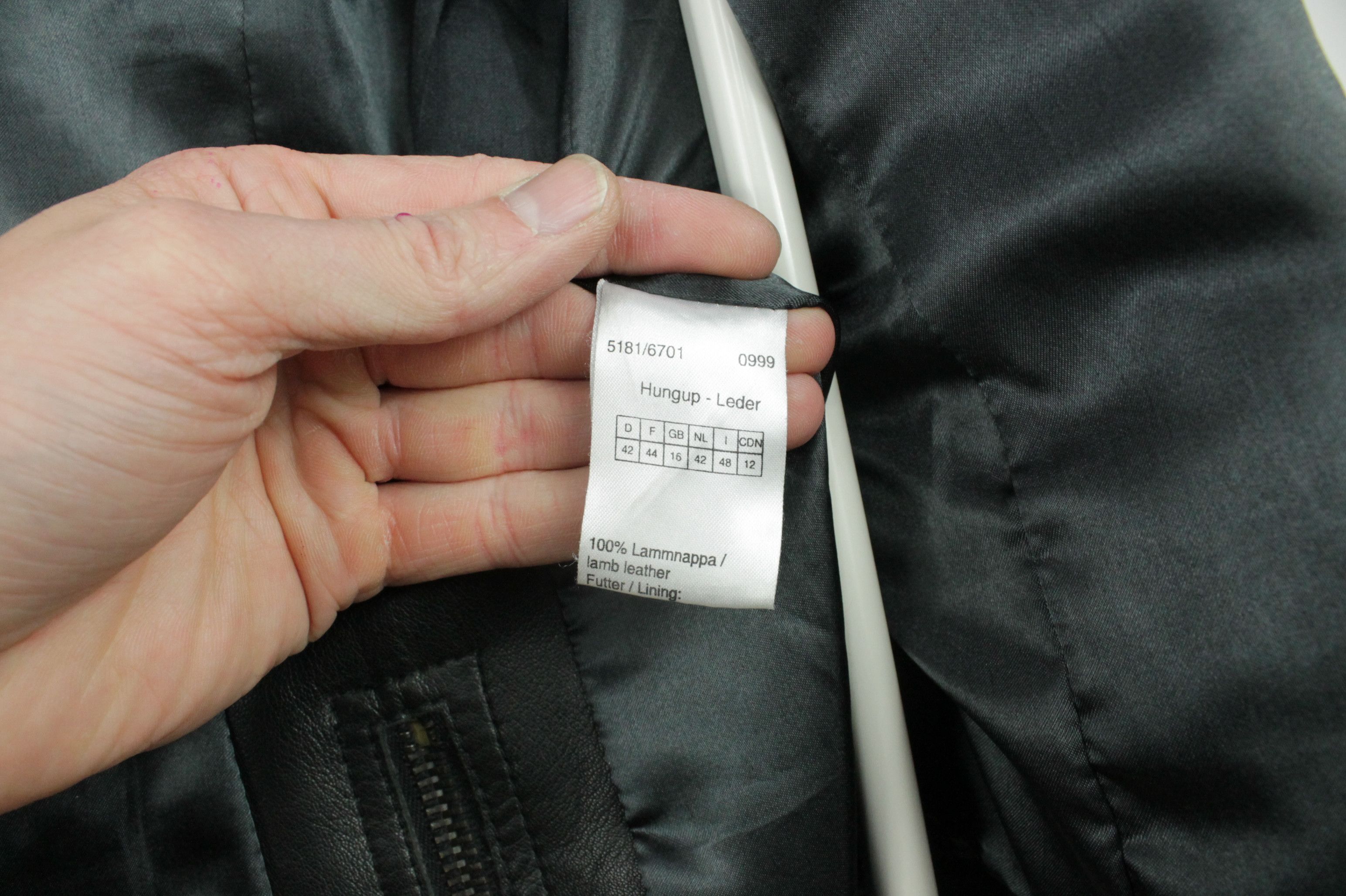 Designer Orwell Repair Black Leather Jacket WMNS Size XL / US 12-14 / IT 48-50 - 9 Thumbnail