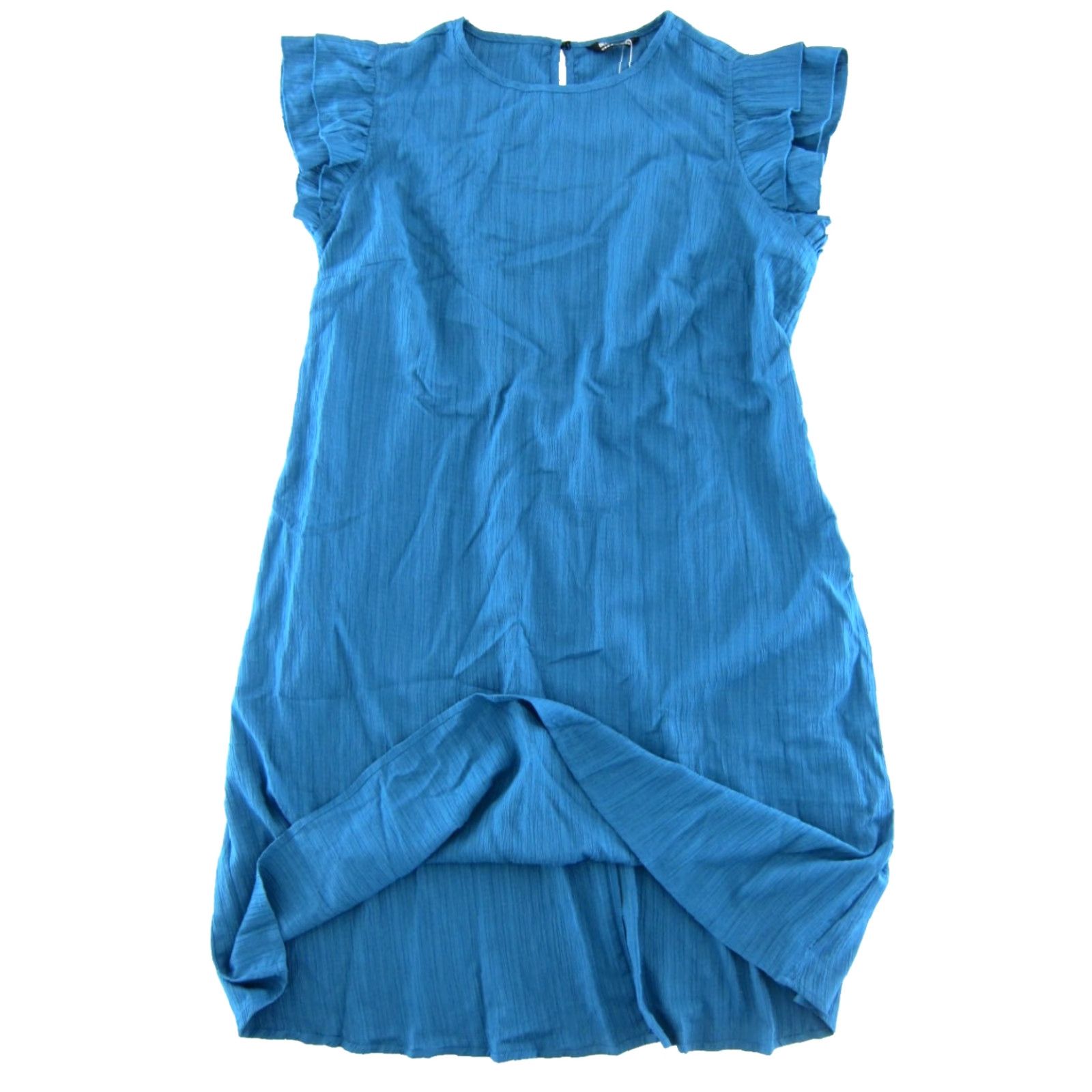 Vintage BLOOMCHIC Dress Cap Sleeve NWT Blue 18-20 Women Pockets Shift Smock Tunic Knee Length Casual/Formal 90s Wedding Women Size XXL / US 16-18 / IT 52-54 - 4 Thumbnail