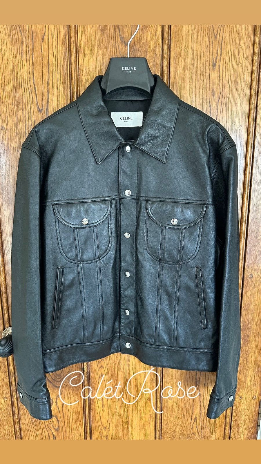 Celine Celine x Hedi leather trucker jacket 50 BNWT Hedi Slimane Size US M / EU 48-50 / 2 - 2 Thumbnail