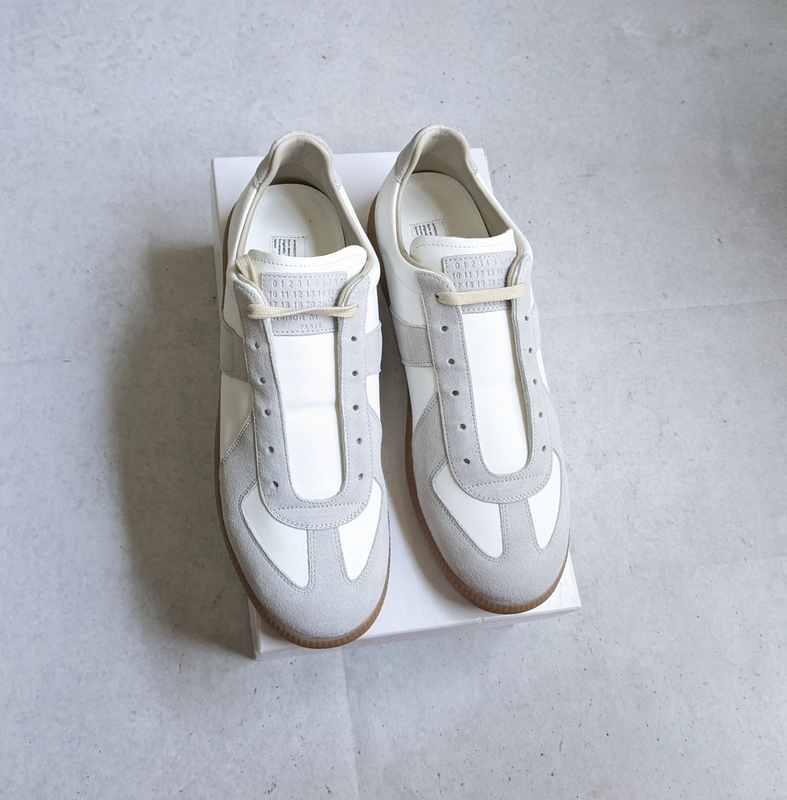 Maison Margiela Maison Margiela Replica GAT White Gray 12 45 Low Tops Size US 12 / EU 45 - 1 Thumbnail