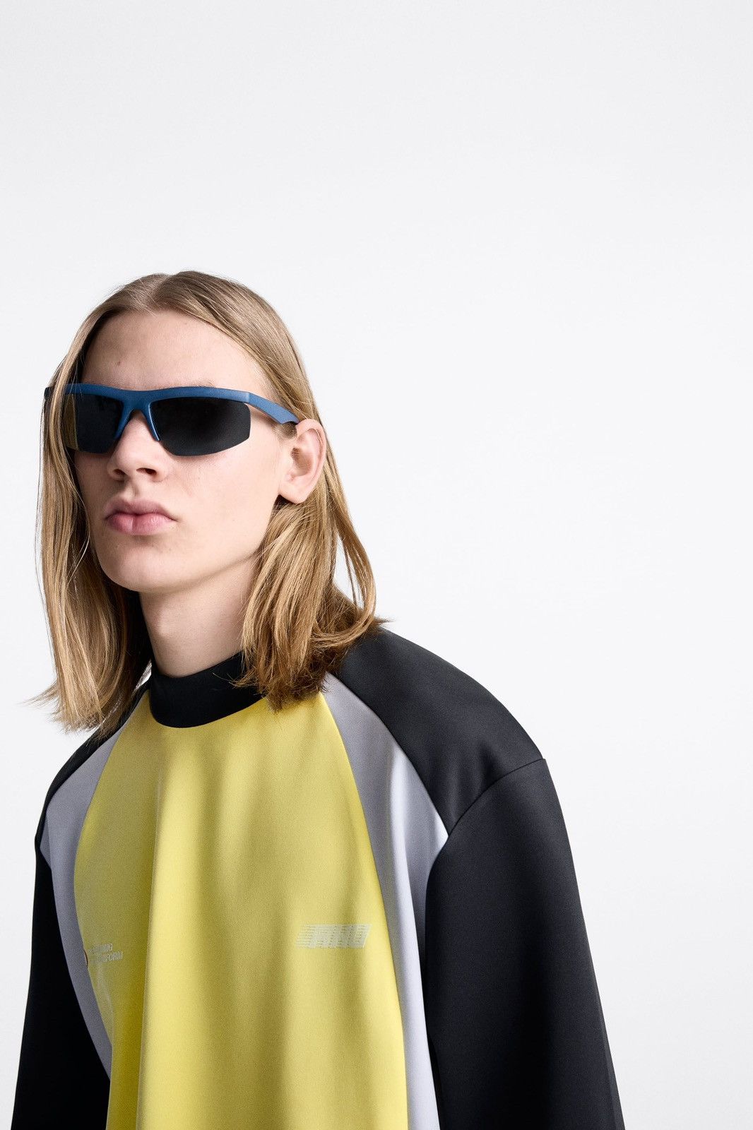 Rhude × Zara RHUDE x Zara NEW Colourblock T-shirt Longsleeve size XL Size US XL / EU 56 / 4 - 5 Thumbnail