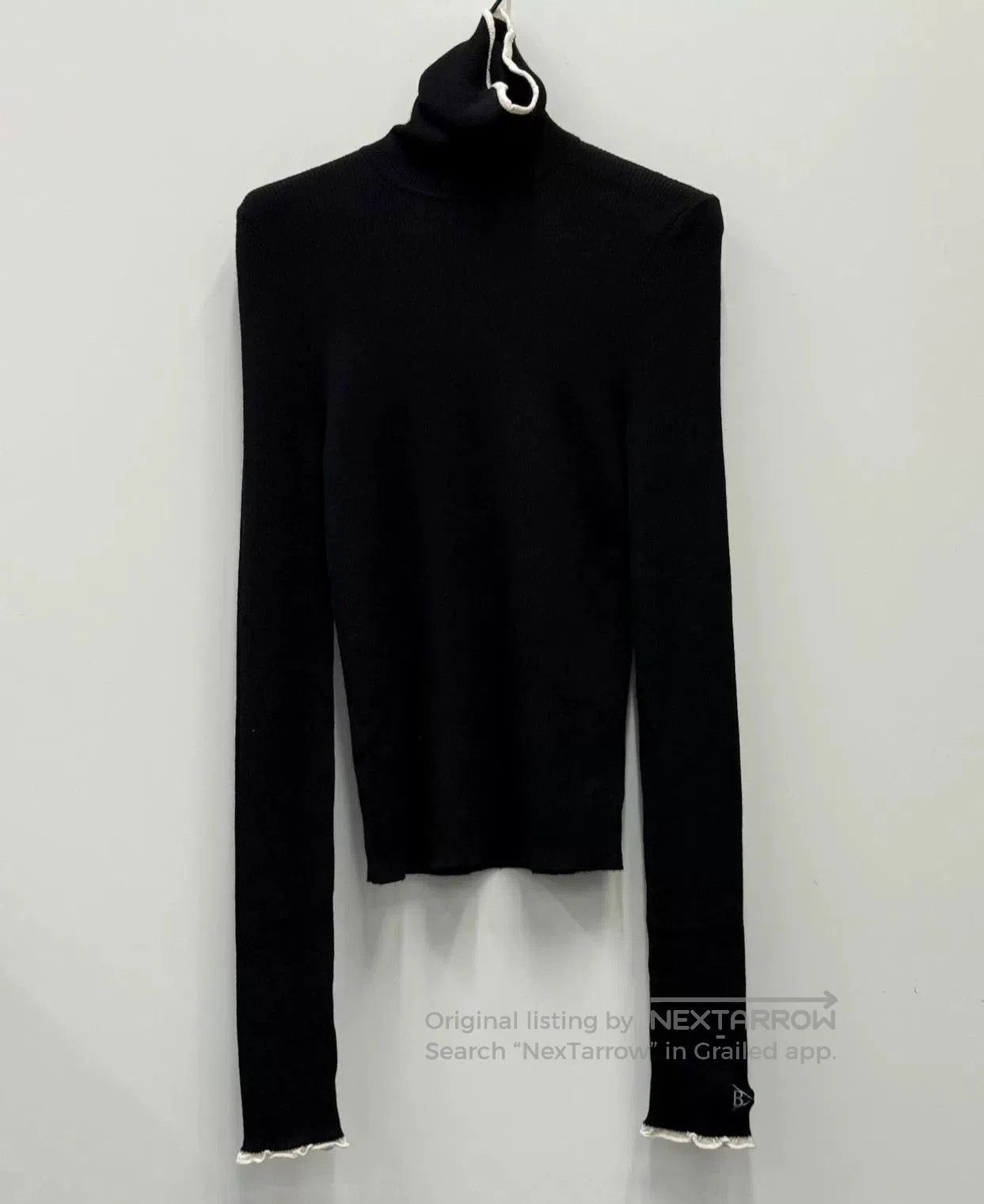 Barrie BARRIE Women's Turtleneck Sweater with Lace. Size L / US 10 / IT 46 - 1 Thumbnail