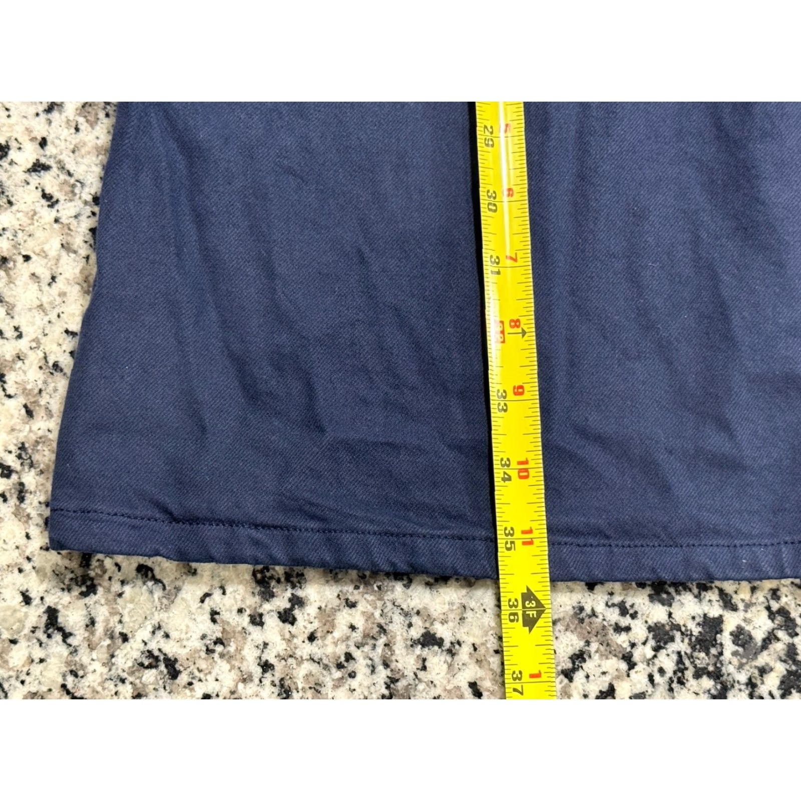 J.Crew J.CREW Dress Women Size 2 Navy Blue Zip-Front Chino Utility Pockets Short Sleeve Collared Elastic Waist Cotton Lyocell Womens Size XS / US 0-2 / IT 36-38 - 3 Thumbnail
