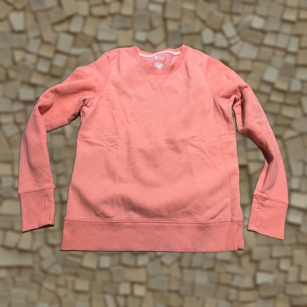Tek Gear Tek Gear Sweater Women's Size L Orange Ultrasoft Fleece Pullover Regular Crew Neck Long Sleeve Size L / US 10 / IT 46 - 1 Thumbnail