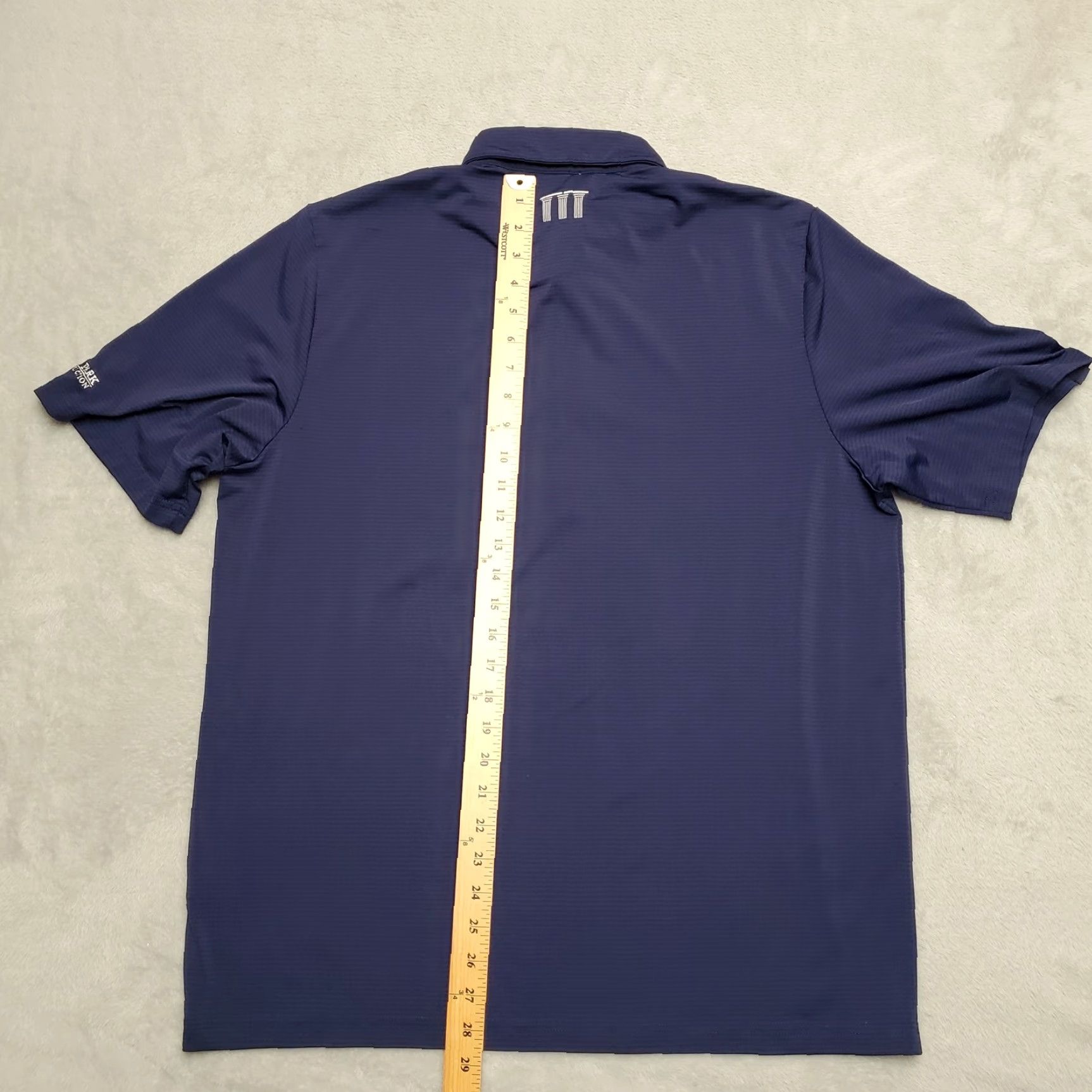 Vintage Criquet Shirt Mens Large Blue Polo Short Sleeve Performance Golf Casual Shirt Mens Blue Polo Short Sleeve Logo Accents Pockets Size US L / EU 52-54 / 3 - 7 Thumbnail