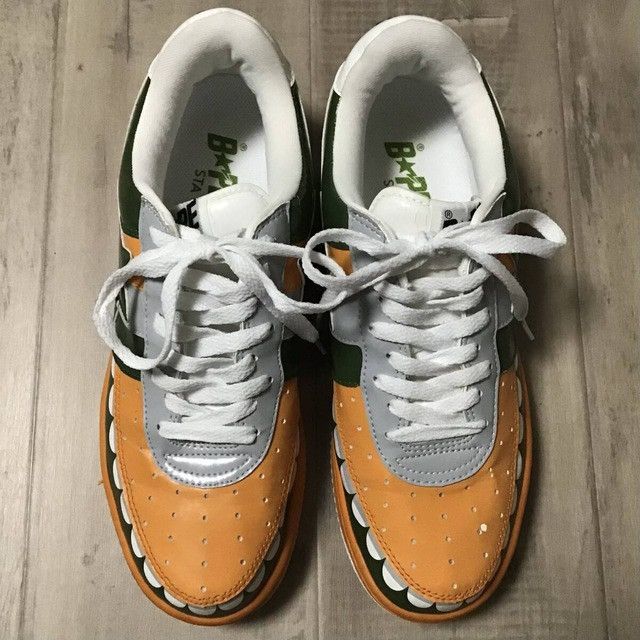 Bape × Kaws × Nigo KAWS CHOMPERS BAPE STA Patent Leather Sneakers APE NIGO Size US 9.5 / EU 42-43 - 4 Thumbnail