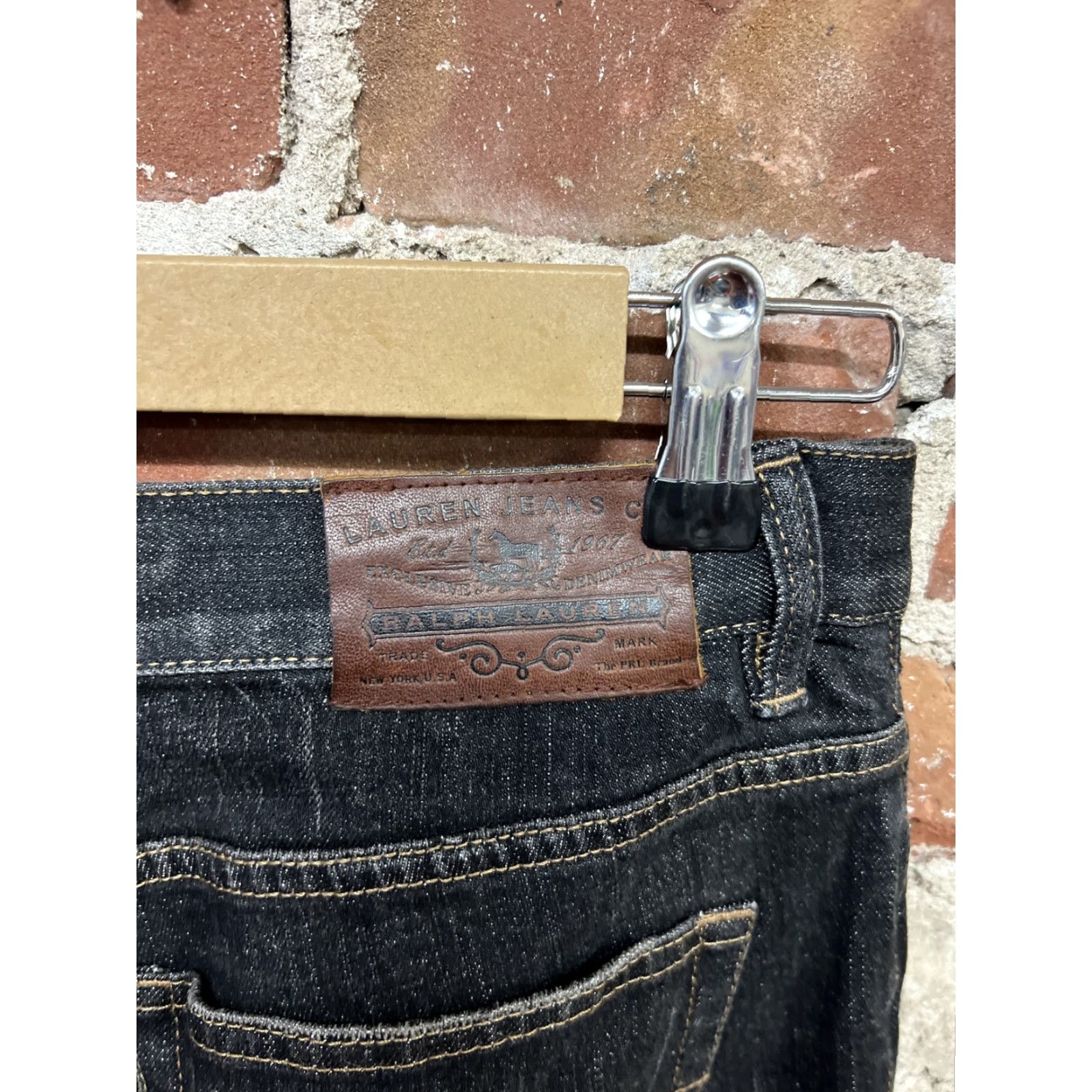 Ralph Lauren Lauren Ralph Lauren Womens Jeans Bootcut Dark Black Patch 8 Regular Slim Fit Shirt? Size 30" / US 8 / IT 44 - 5 Thumbnail