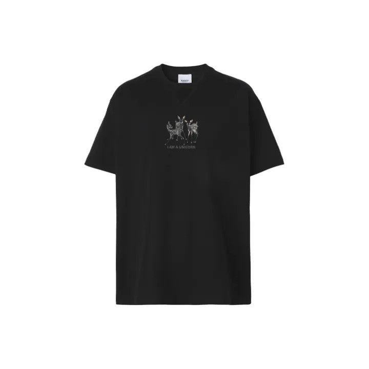 Burberry Burberry Black Loose Fit Short Sleeve T-Shirt-250