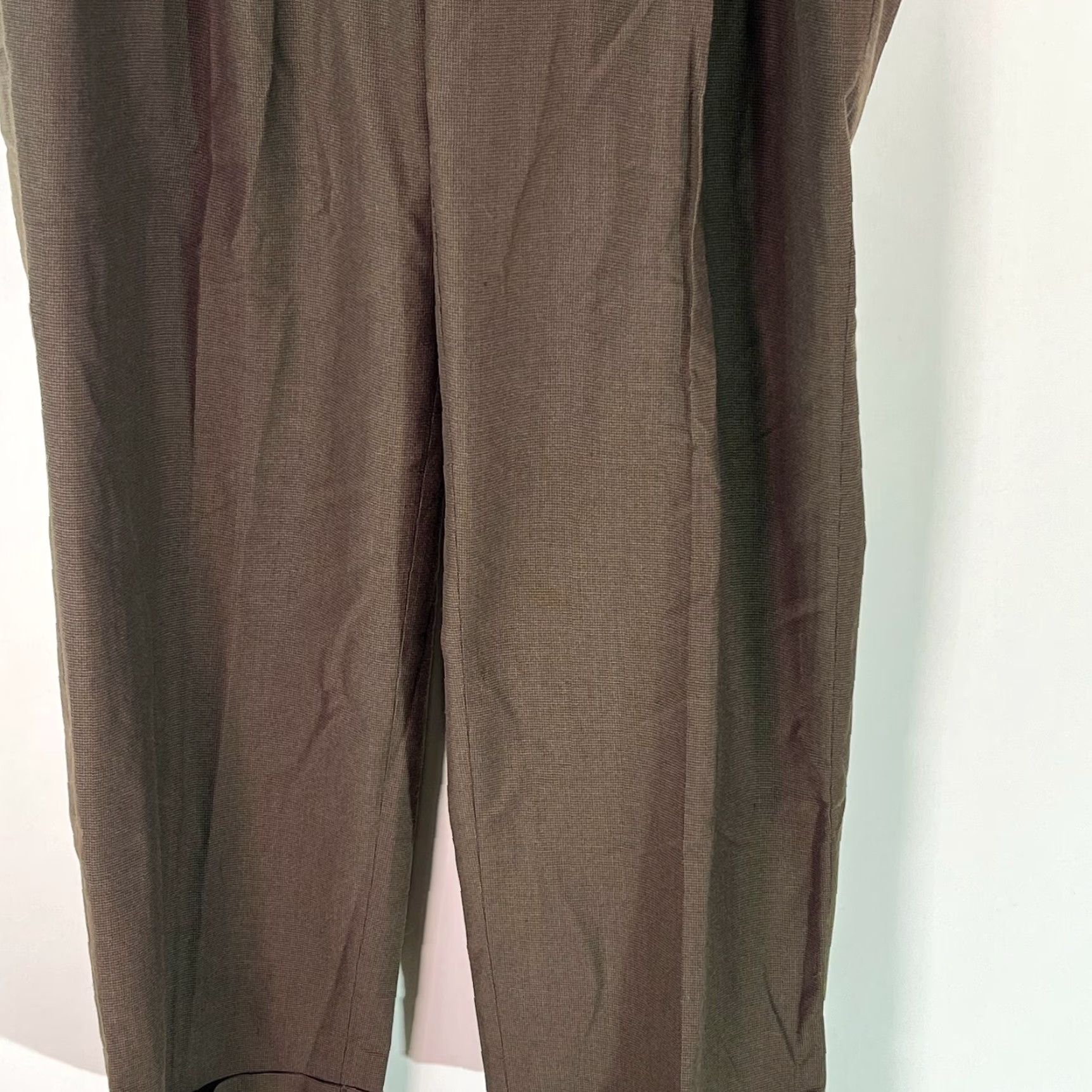 Louis Raphael Men Dress Pant Straight Mid Rise Chocolate Brown 36X32 Pant Formal Casual Bro wn?