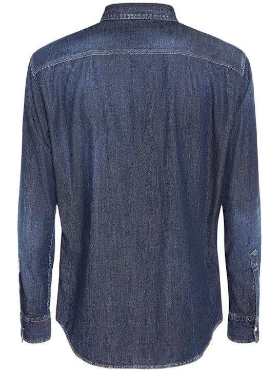 Dsquared2 o1lsvrm0425 Dark Wash Tab Shirt in Navy Size US XXL / EU 58 / 5 - 3 Thumbnail