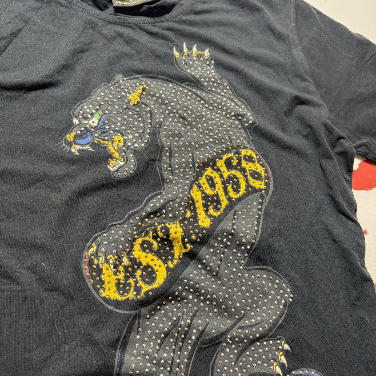 Ed Hardy vintage women's t-shirt ed hardy big panther print big logo Size L / US 10 / IT 46 - 4 Thumbnail