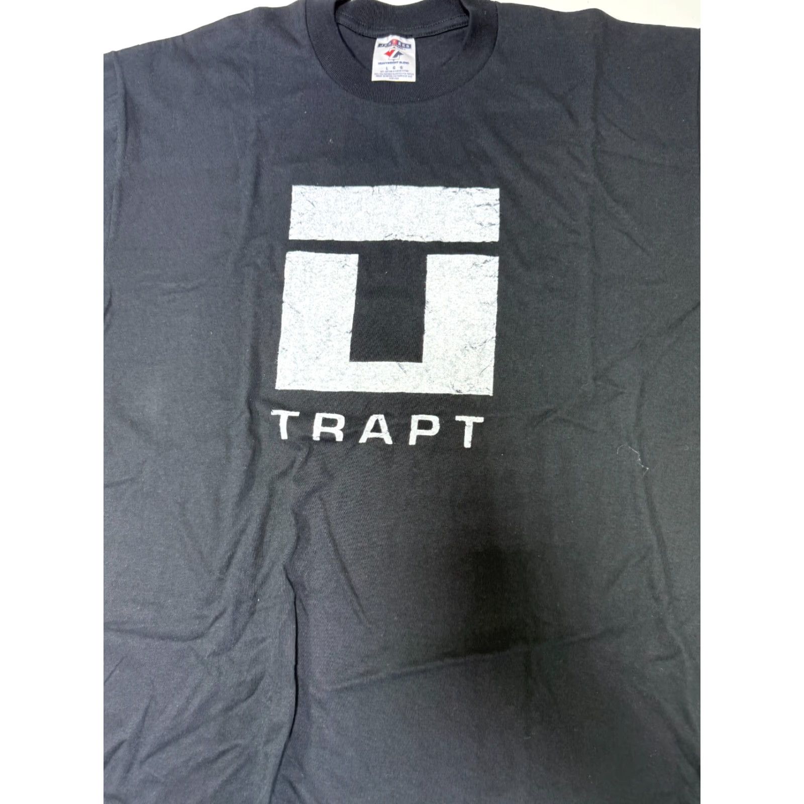 Jerzees VINTAGE TRAPT Shirt Cotton Black Music Rock Band Tee Adult XL Dad Hard Rock Y2K Mens Size US L / EU 52-54 / 3 - 2 Thumbnail