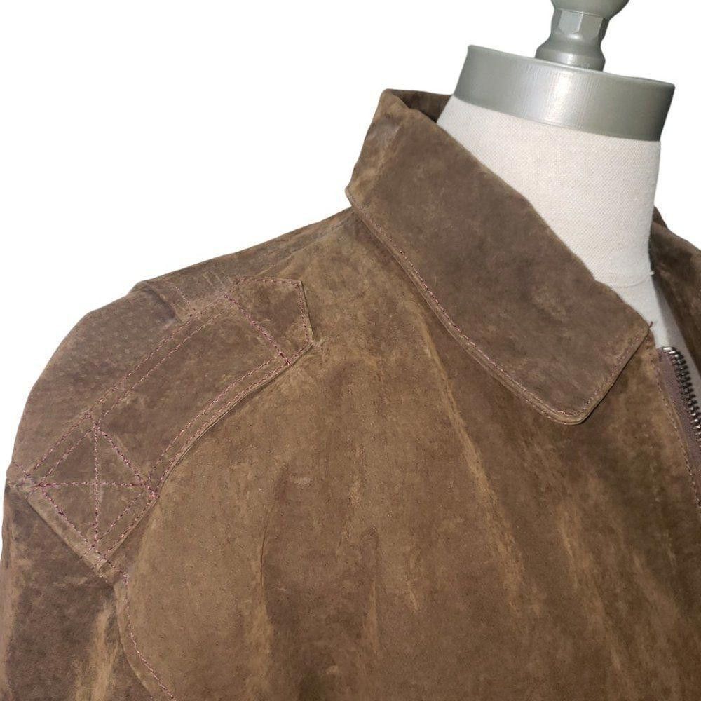 Designer CT1402a BURK'S BAY Ladies SUEDE JACKET XL Size XL / US 12-14 / IT 48-50 - 4 Thumbnail